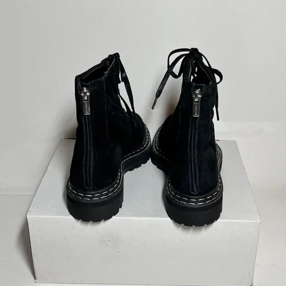 Vince Camuto x Fashion Jackson Puchenie Suede Lace-Up Hiker Boots - Picture 5 of 6